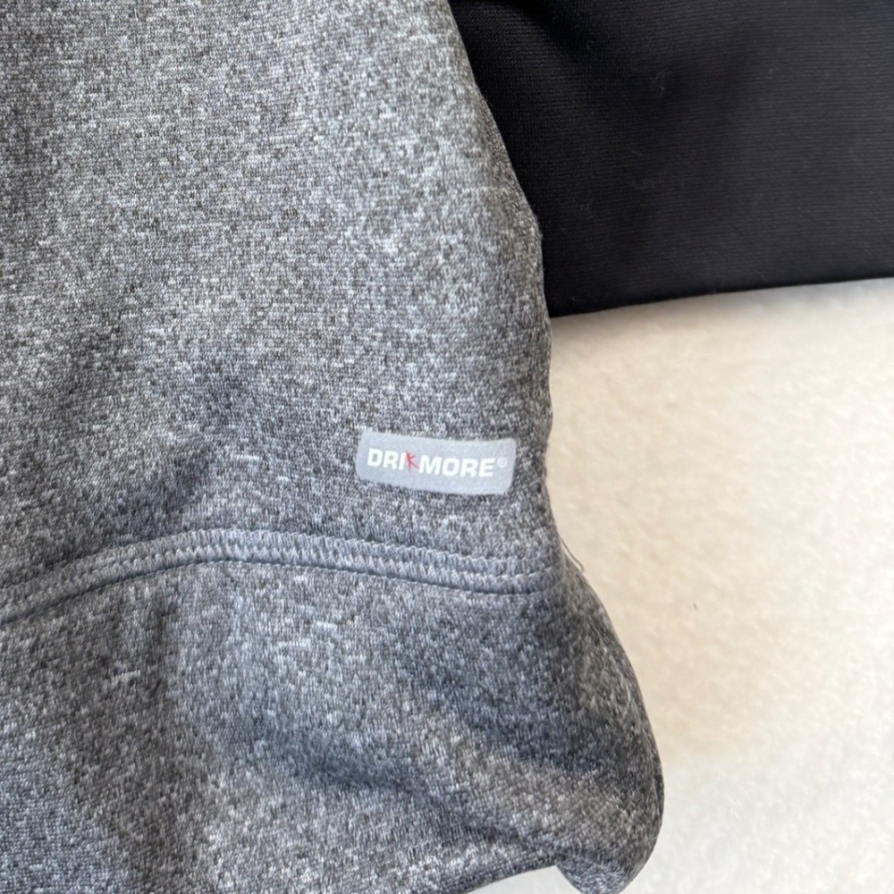 Danskin Now Womens 2X Hoodie Full Zip Fleece Jacket Grey Black Neon DNW45662 - Picture 10 of 10